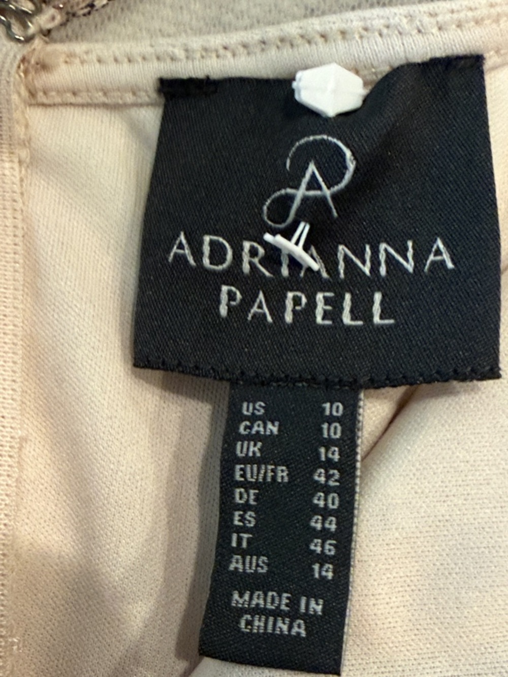 Adrianna Papell Floral Embroidered Sheath Dress Size 10 - Picture 3 of 14